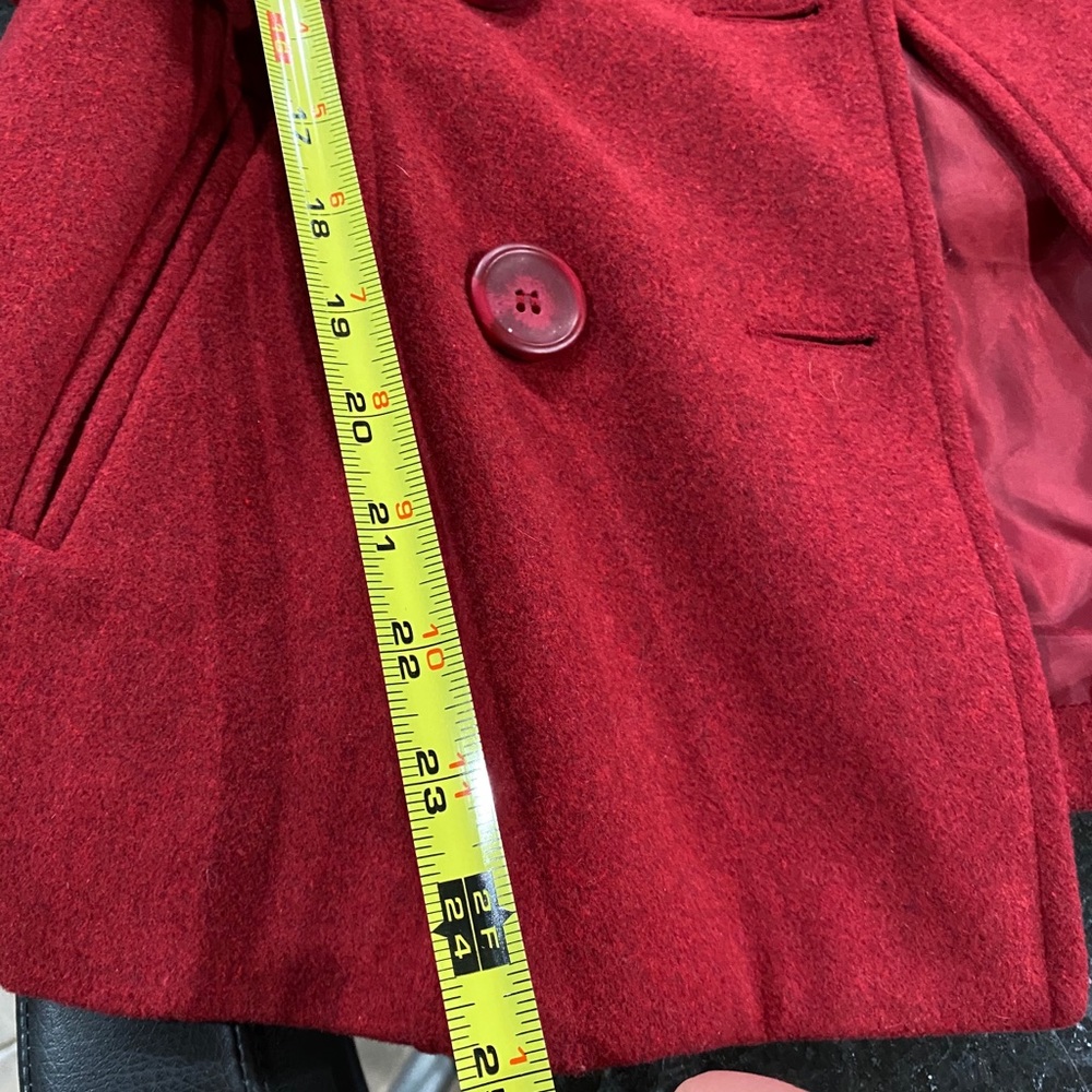 Red Pea Coat - Picture 6 of 7